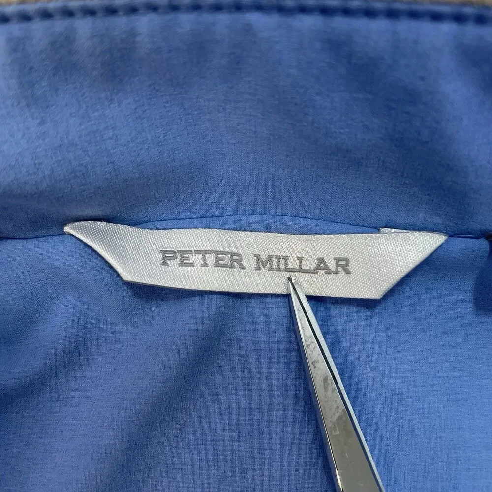 Peter Millar Womens L Surge Golf Full Zip Stretch Vest Light Blue - Picture 3 of 8